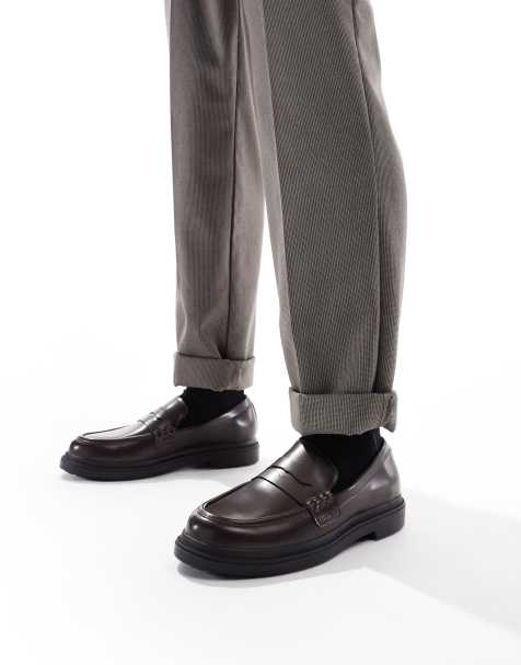 Bershka – Loafer aus Kunstleder in Braun  - view 1