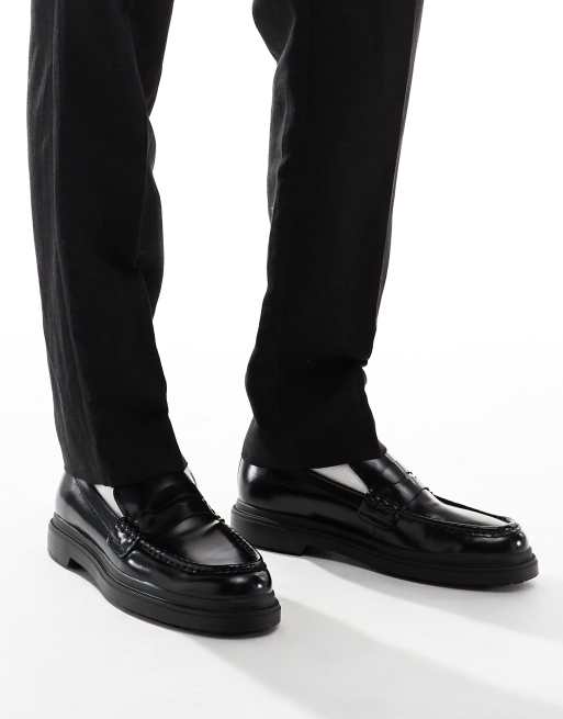Bershka loafers in black, 4 of 4