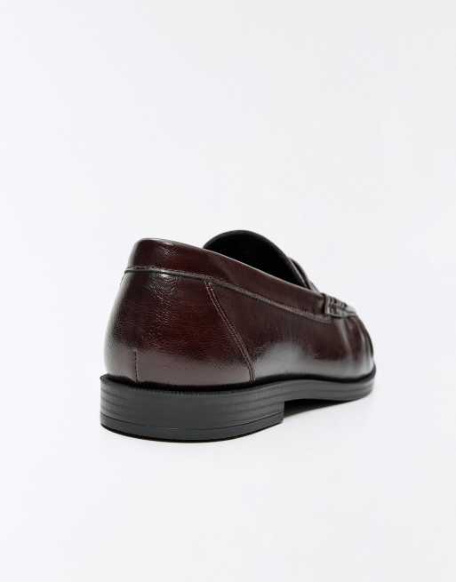 Bershka loafers med rynkad detalj i brunt, 5 av 6