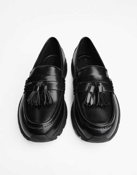 Bershka Loafers with sporty sole in black - view 1