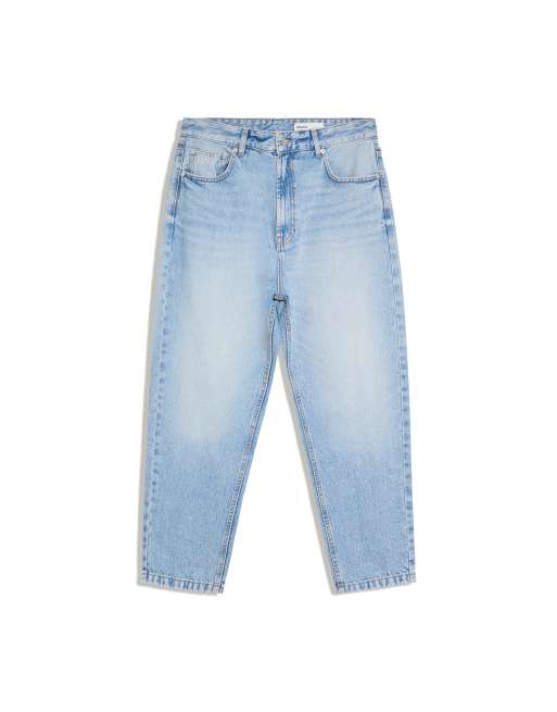 Bershka locker geschnittene Jeans in Mittelblau, 5 von 5