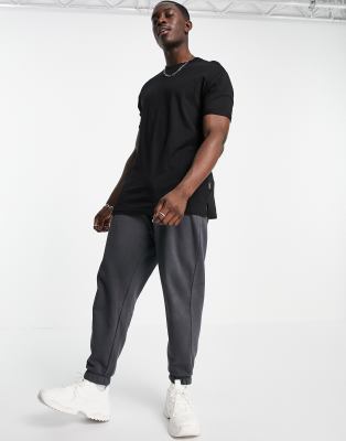 Bershka longline t-shirt in black - ASOS Price Checker