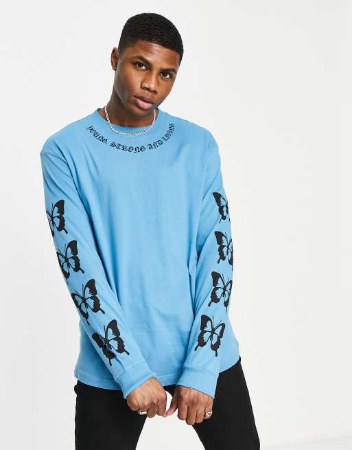 butterfly long sleeve shirt