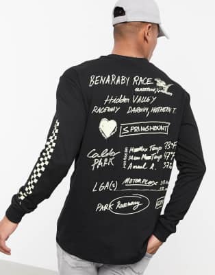 Bershka Long Sleeve T Shirt In Black Asos