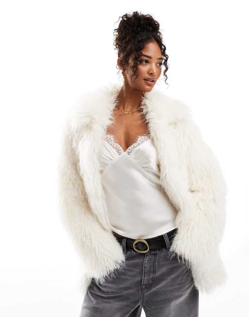 Fur jacket bershka store