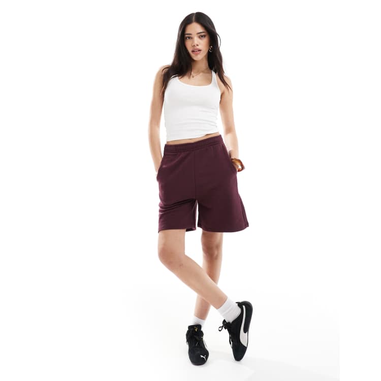 ハーフ・ショートパンツ NK Sunup Bermuda Sweat Shorts BurgundyK24QC726 NK] Sunup Bermuda Sweat Shorts (Burgundy)_K24QC726 - 감도