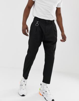 bershka carrot fit pants