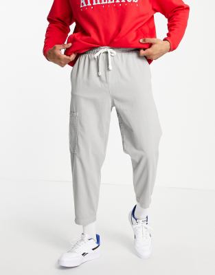 grey bershka cargos