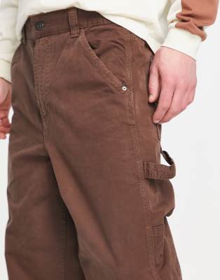 brown carpenter trousers