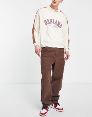 brown carpenter trousers