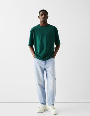Bershka Bershka loose fit jeans in light blue