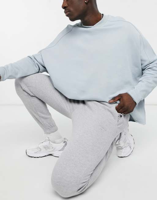 Bershka loose fit sweatpants in gray