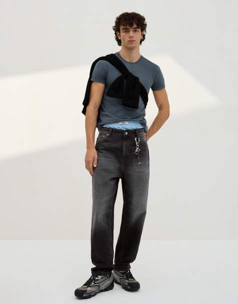 Bershka Loose jeans in black