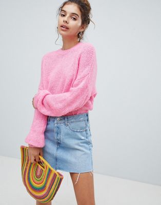 asos pink sweater