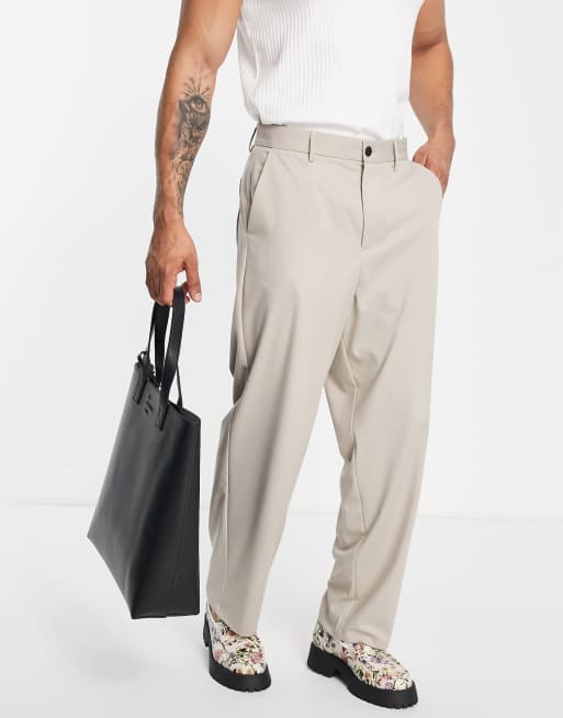 Bershka - Losvallende nette cargobroek in beige