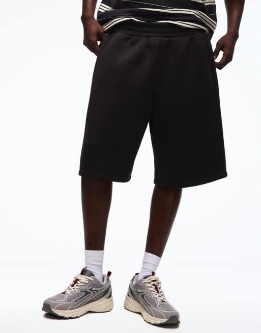 Bershka - Lot de 2 shorts oversize effet néoprène - Blanc, 3 de 4