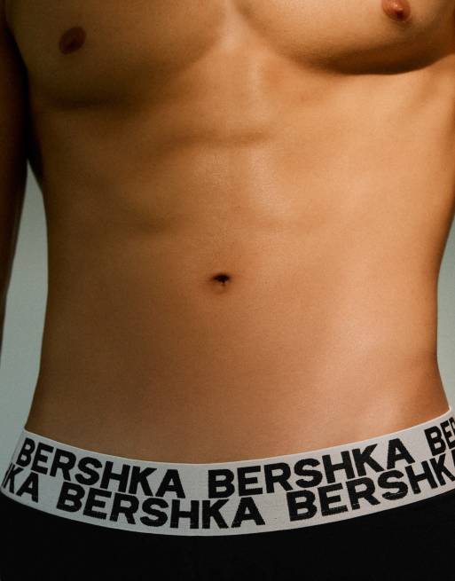 Bershka lot de 3 boxers avec double logo rose, 2 de 5