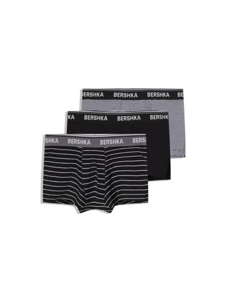 Bershka - Lot de 3 boxers - Noir - view 1