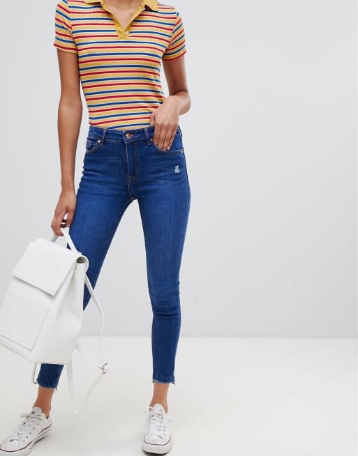 Bershka low store rise skinny jeans