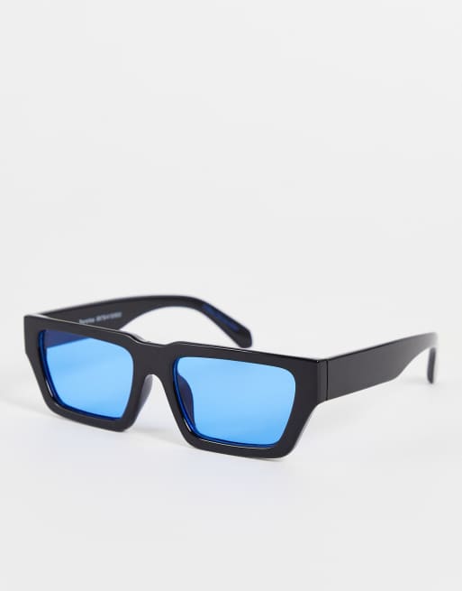 Bershka Lunettes de soleil carr es Noir ASOS