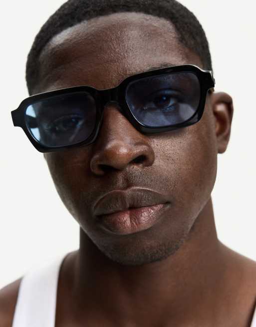 Bershka - Lunettes de soleil en résine - Noir
