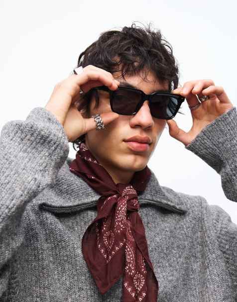 Bershka - Lunettes de soleil - Noir - view 1