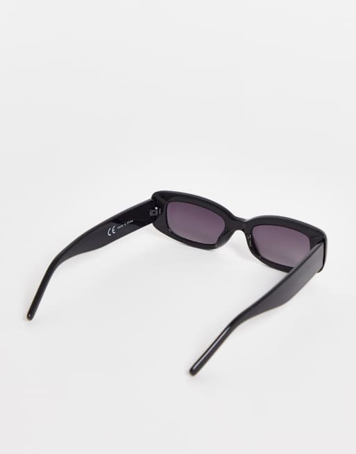 Bershka Lunettes de soleil rectangulaires Noir