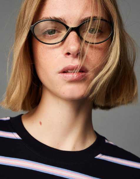 Bershka - Lunettes filtrantes anti lumière bleue - Noir - view 1