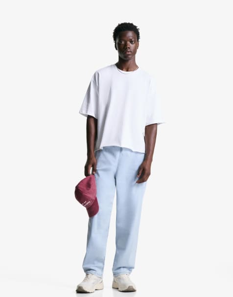 Bershka - Lyseblå jogging-jeans - view 1