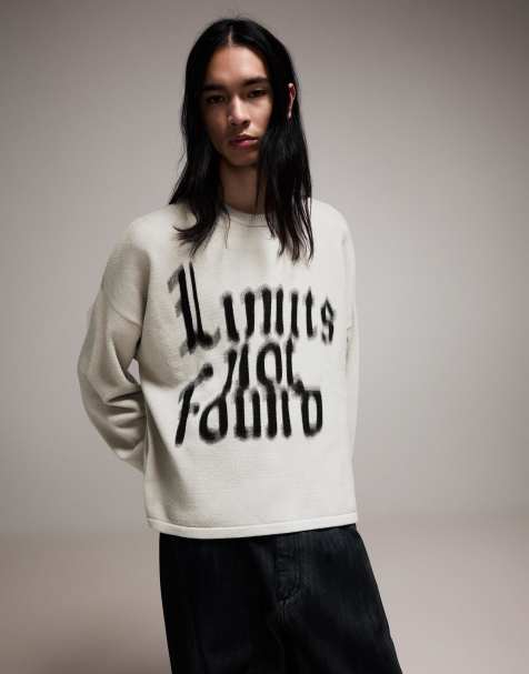 Bershka - Maglione bianco stampato - view 1