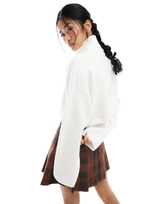 Bershka - Maglione dolcevita color écru, 2 di 4