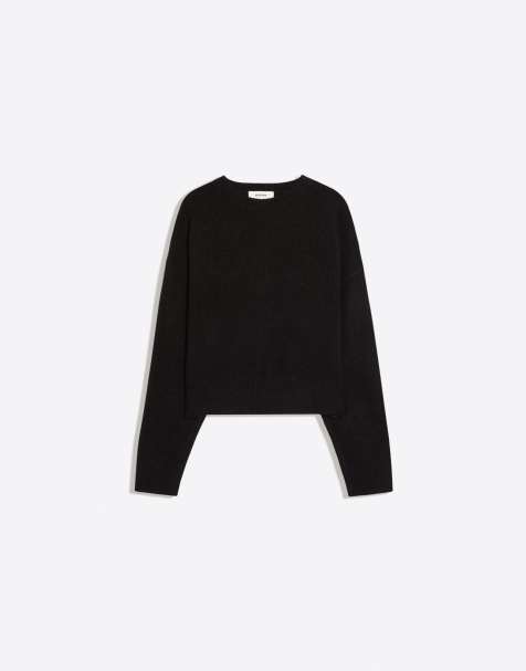 Bershka - Maglione nero con scollo rotondo - view 1