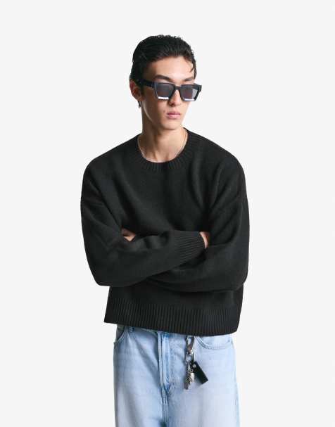 Bershka - Maglione nero corto - view 1