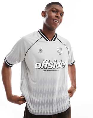 Bershka - Maillot de football en mesh - Gris