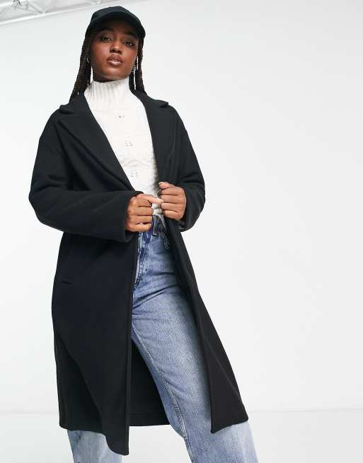 long manteau noir bershka