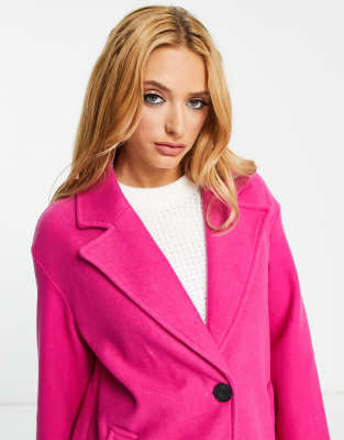 manteau bershka rose