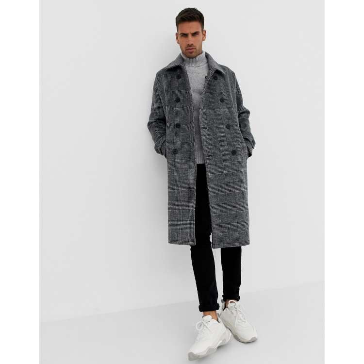 Manteau discount carreaux bershka