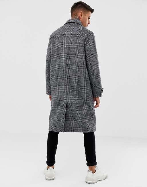 Manteau a carreaux outlet bershka