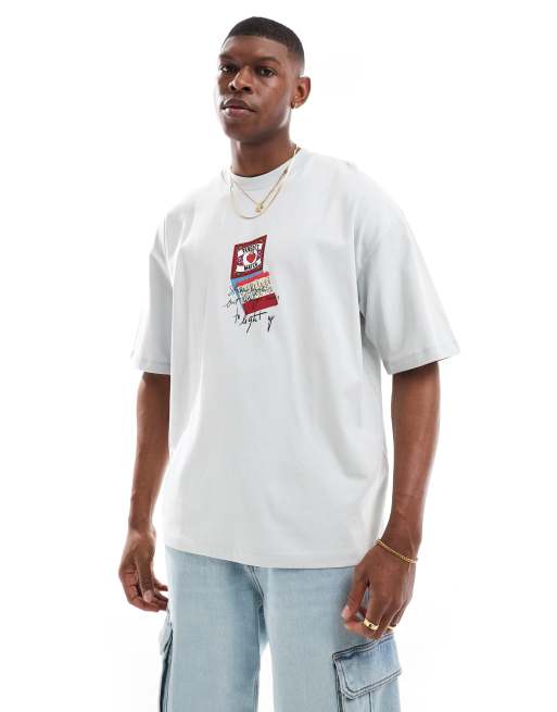 トップス Mazz tee white/denim トップス Mazz tee white/denim 215.01 - 7.2oz Loopwheeled T