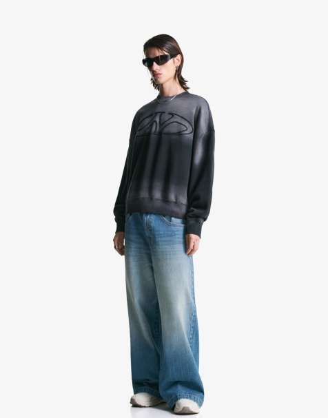 Bershka Mega baggy jeans in blue - view 1