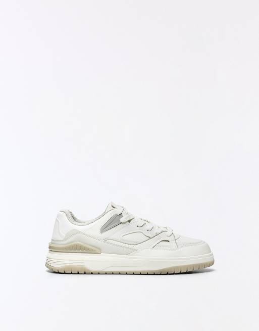 Bershka mehrteilige Chunky-Sneaker in Weiß, 3 von 7