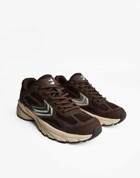 Bershka – Mehrteiliger Sneaker in Braun - view 1