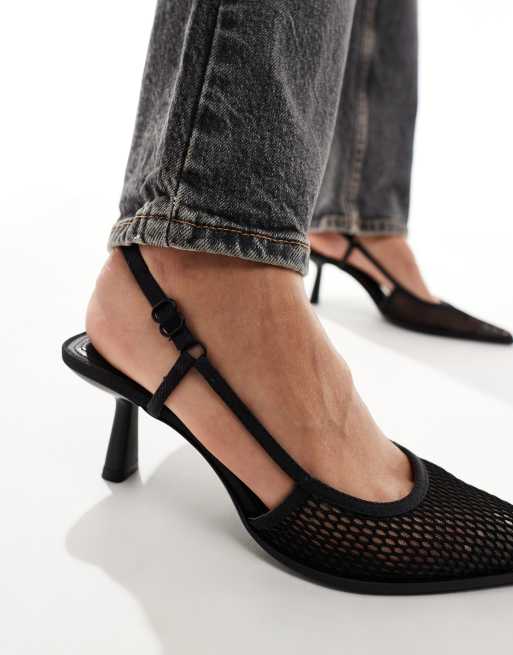 Mesh kitten heels on sale