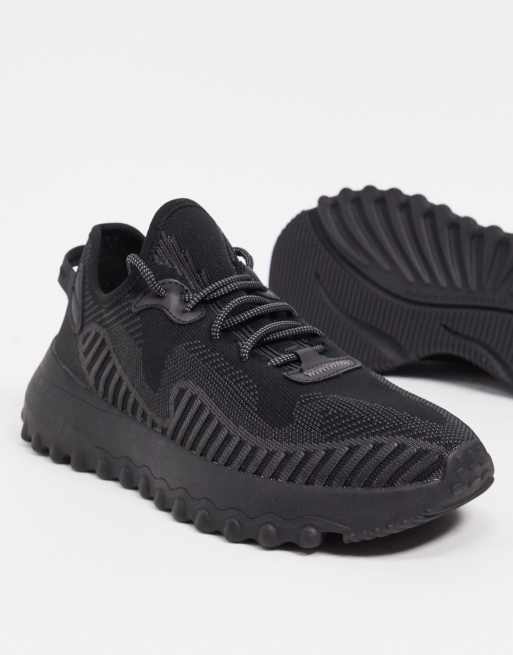 Black store mesh trainers