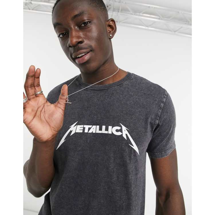 Metallica t shirt clearance asos