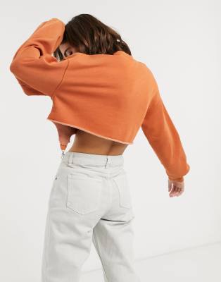 bershka crop sweatshirt