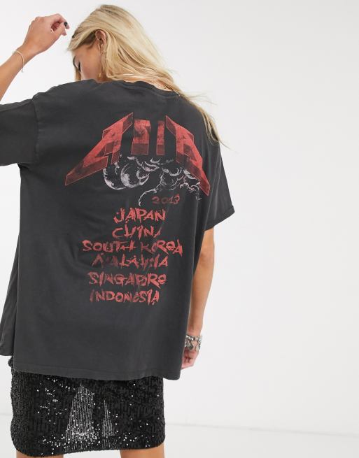 Bershka metallica online shirt