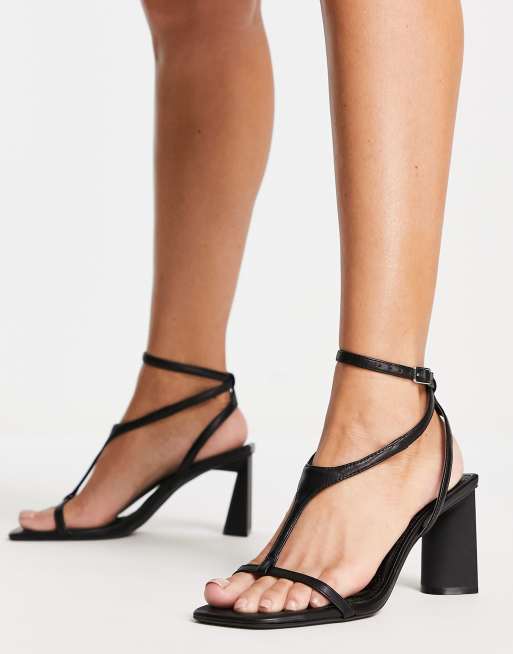 T bar clearance high heel sandals