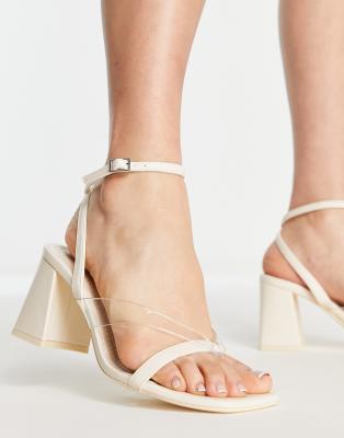 mules transparentes bershka