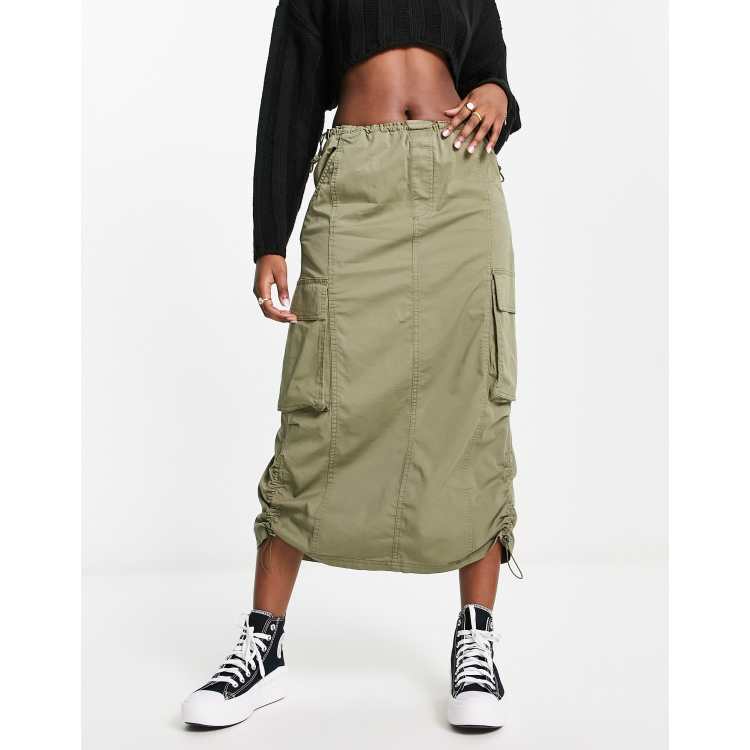 Long khaki outlet skirts reviews